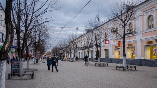 Улица Кирова в городе Ярославль