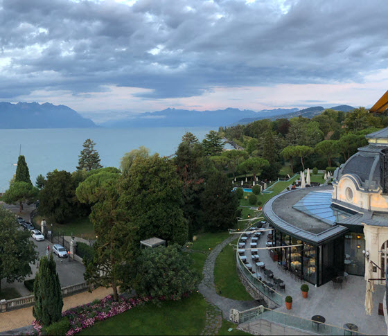 Швейцарская гостиница Beau-Rivage Palace (Лозанна, Швейцария)